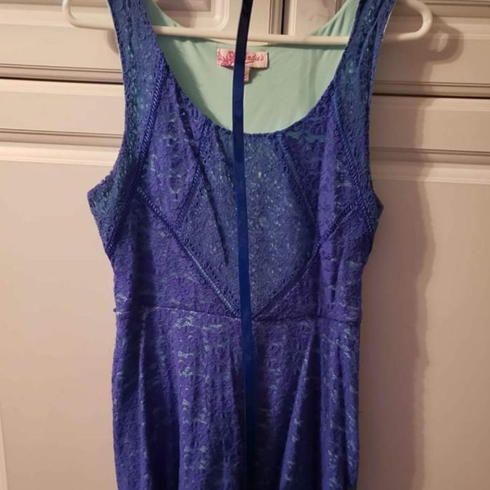 Candies Blue Lace Dress